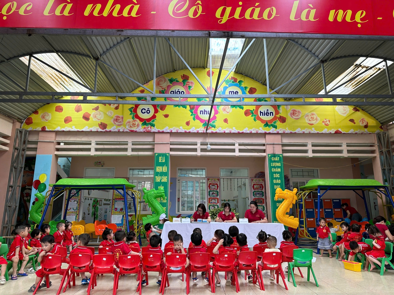 TRƯỜNG MẦM NON HOA HỒNG TỔ CHỨC THÀNH CÔNG HỘI THI “BÉ KHỎE – BÉ NGOAN” NĂM HỌC 2024 - 2025